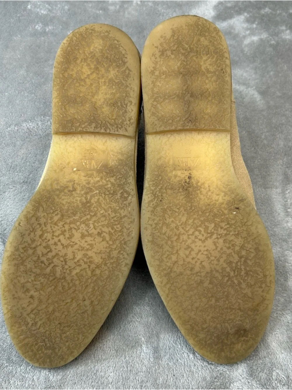 ZARA Tan Suede Chelsea‎ Boots Men’s Elastic Shoes Dress Up Shoes Size 10